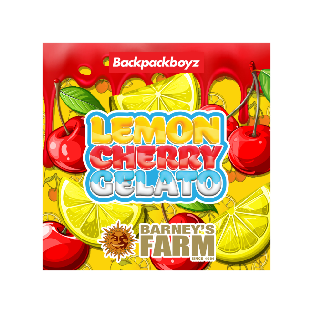 Lemon cherry gelato